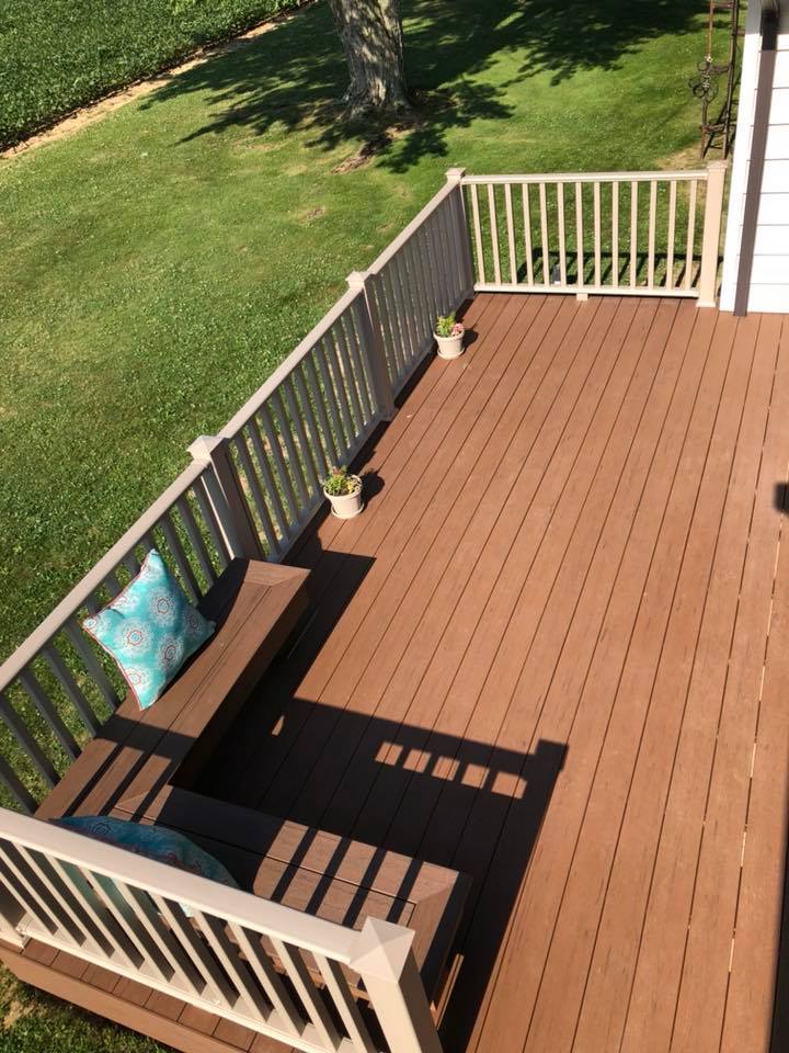 New Deck with Built in Seating